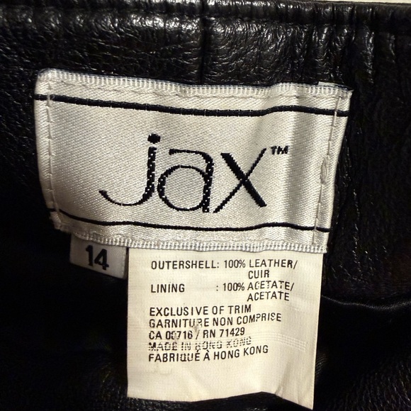 Vintage Black Leather Pants - Picture 3 of 12